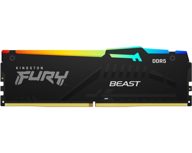 KINGSTON DIMM DDR5 16GB 5600MT/s KF556C40BBA-16 Fury Beast Black RGB XMP 