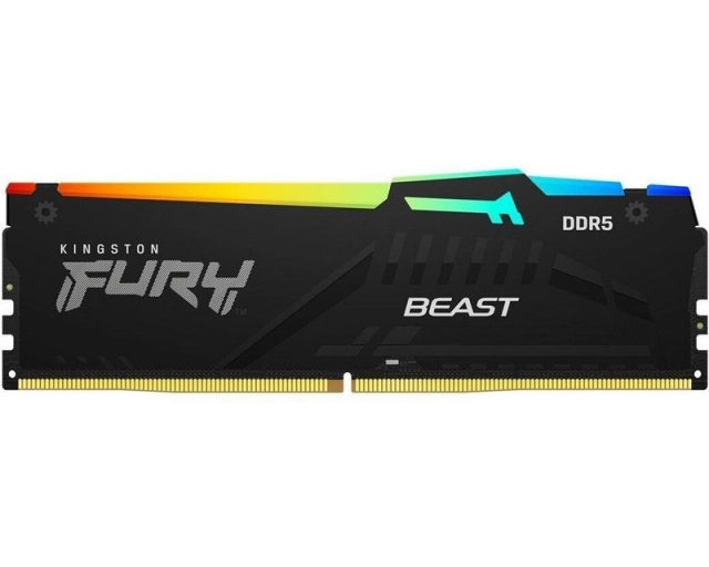 KINGSTON DIMM DDR5 16GB 6800MT/s KF568C34BBEA-16 FURY Beast Black RGB EXPO 