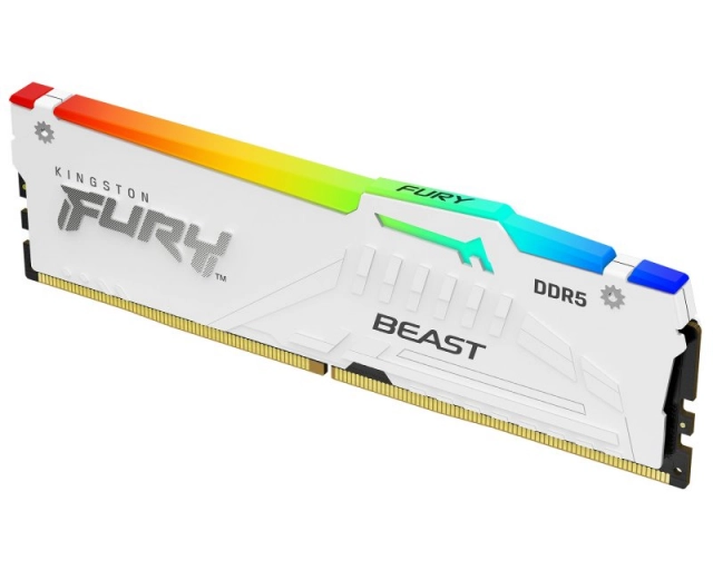 KINGSTON DIMM DDR5 32GB 6000MT/s KF560C36BWEA-32 FURY Beast RGB White EXPO 