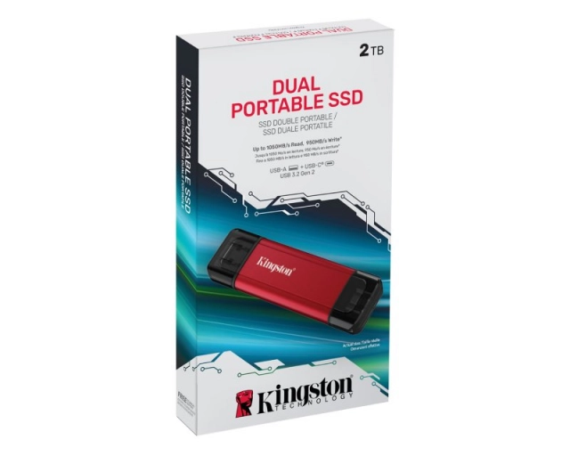 KINGSTON Dual Portable 2TB eksterni SSD SPSD/2TB 