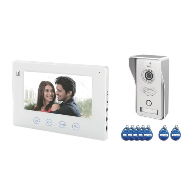 Kolor video interfon, RFID čitač T768
