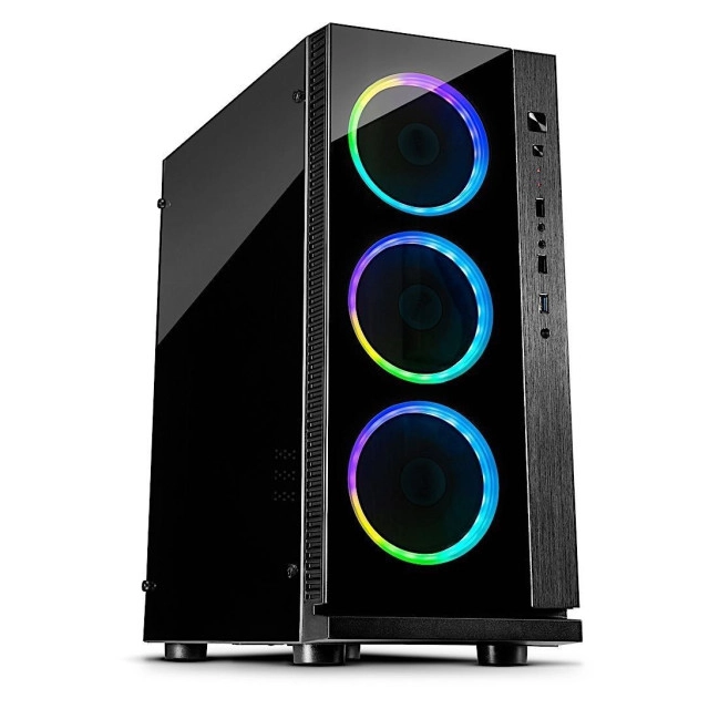 Kućište Midi Inter-Tech W-III RGB Tower black I RGB