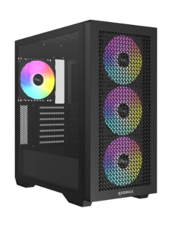 Kućište Raidmax Meshiah X605 Full Tower 4 x ARGB fan/Crni/X605TBF
