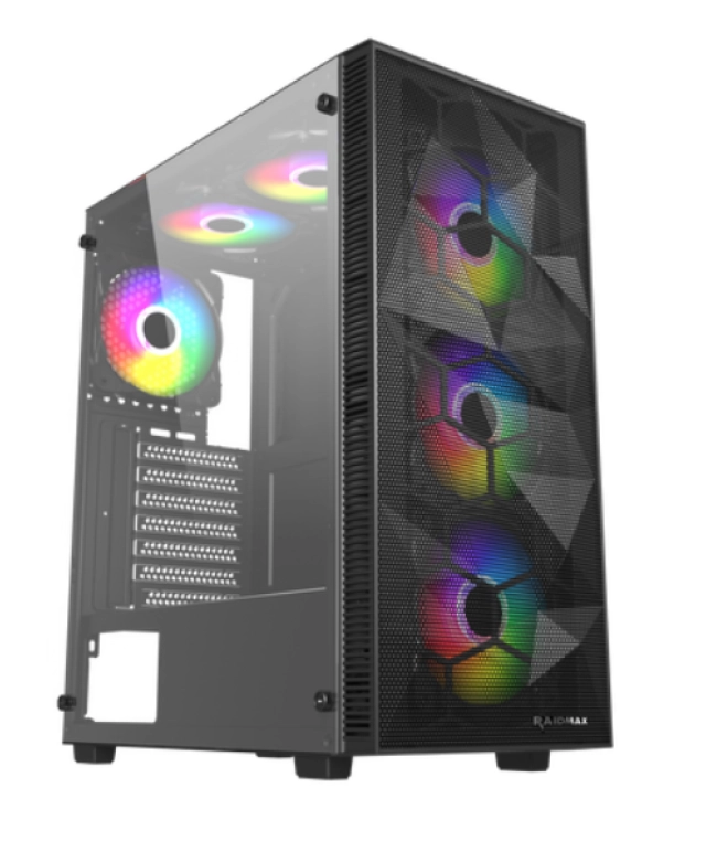 Kuciste Raidmax Talos ARGB window/black, 4x 120mm/Bez Napajanja