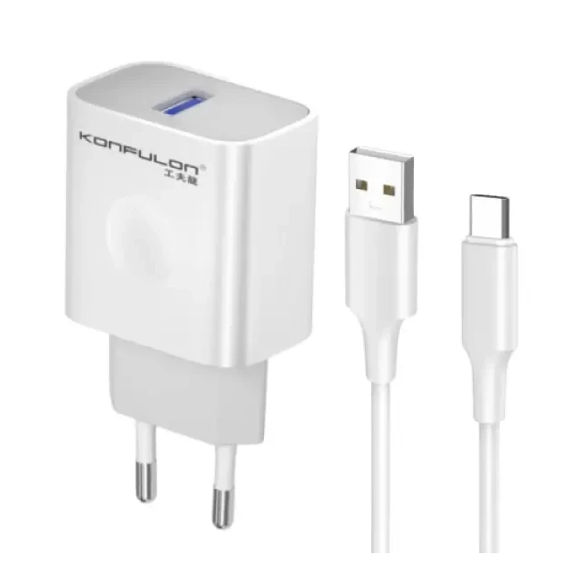 Kućni punjač Konfulon C69C fast 20W + kabal type C