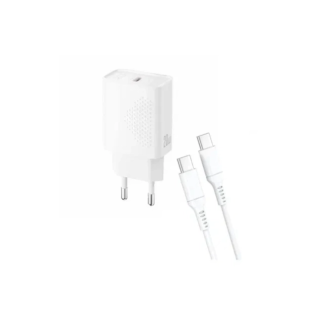 Kućni punjač XO L160 fast 20W Type C + kabal USB-C