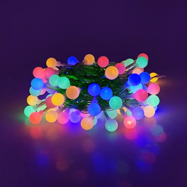 Lampice za jelku sa 100 višebojnih LED dioda ML-C2011
