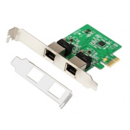 LAN MK E-Green PCI-E 2xRJ45 10/100/1000 Mbp/s