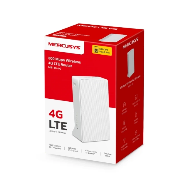 LAN MK Mercusys MB110-4G Router N300 LTE