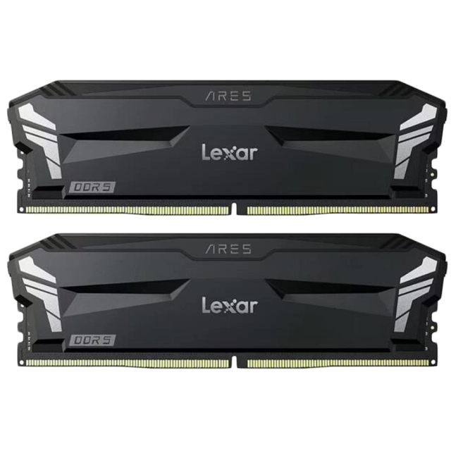 Lexar Ares 32GB DDR5 6000MHz (2x16GB KIT) CL30 DIMM, 1.35V, heatsink, Non-RGB, Black