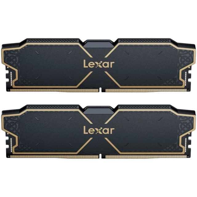 Lexar THOR 32GB DDR5 6000MHz (2x16GB KIT) CL38 DIMM, 1.3V, heatsink, Black