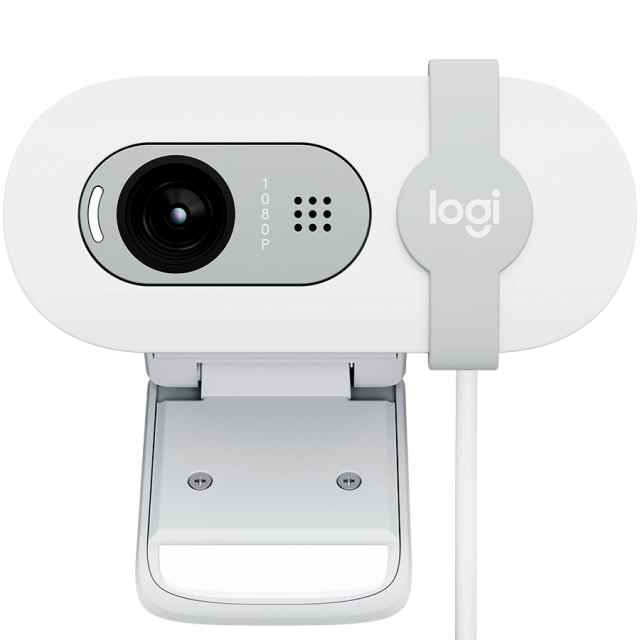 LOGITECH Brio 100 Full HD Webcam - OFF-WHITE - USB