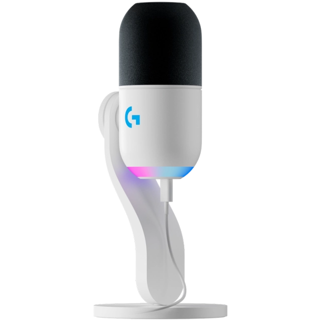 LOGITECH G Yeti GX RGB Gaming Microphone - LIGHTSYNC - OFF WHITE - USB