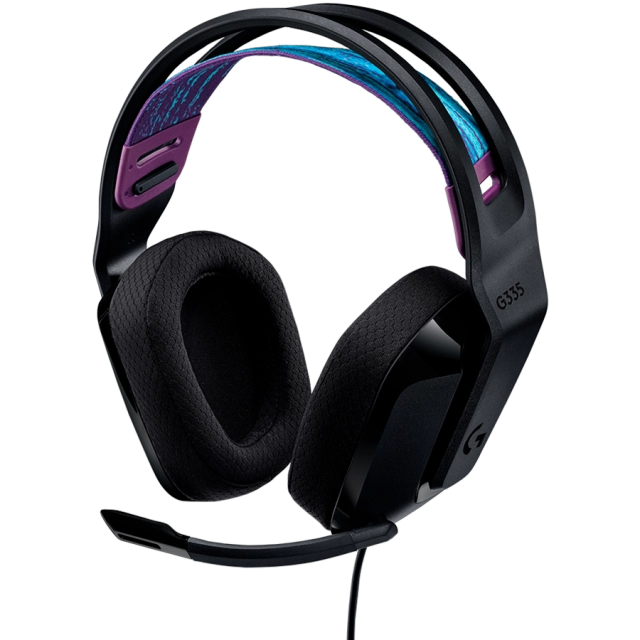 LOGITECH G335 Wired Gaming Headset - BLACK - 3.5 MM