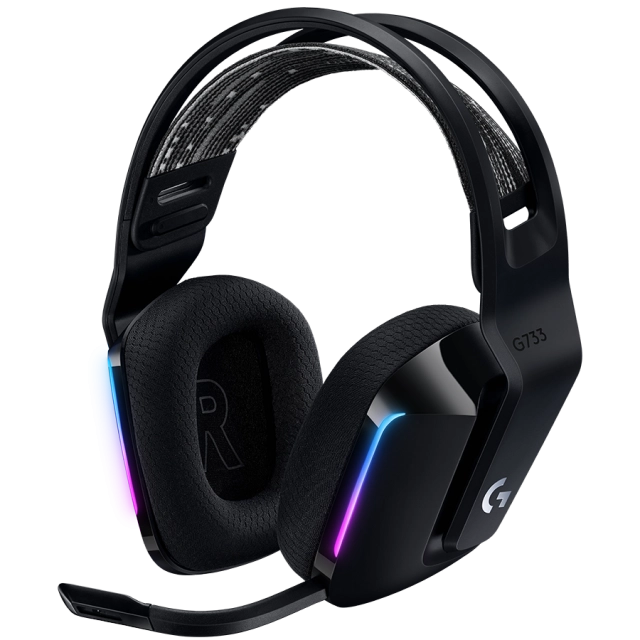 LOGITECH G733 LIGHTSPEED Wireless RGB Gaming Headset - BLACK