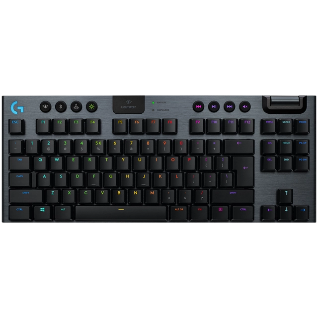 LOGITECH G915 X LIGHTSPEED Wireless Gaming Keyboard - BLACK - US INT'L - 2.4GHZ/BT  - EMEA28i-935 - CLICKY