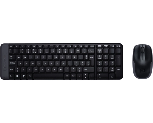 LOGITECH MK220 Wireless Combo - BLACK - US INT'L EER