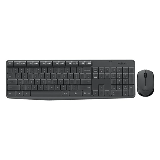 Logitech MK235 Wireless Desktop USB Gray YU