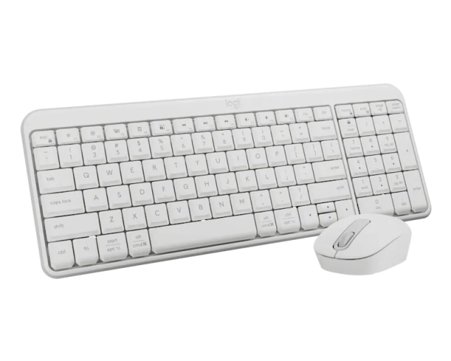 LOGITECH_ MK251 Wireless Bluetooth tastatura + miš beli 