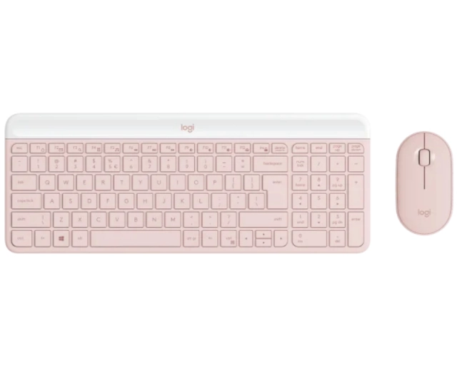 LOGITECH MK470 Wireless Desktop US Roze tastatura + miš 