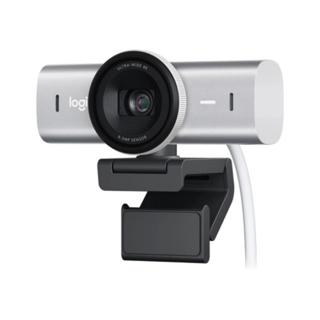 Logitech MX Brio 4K Ultra HD Webcam - Pale Grey