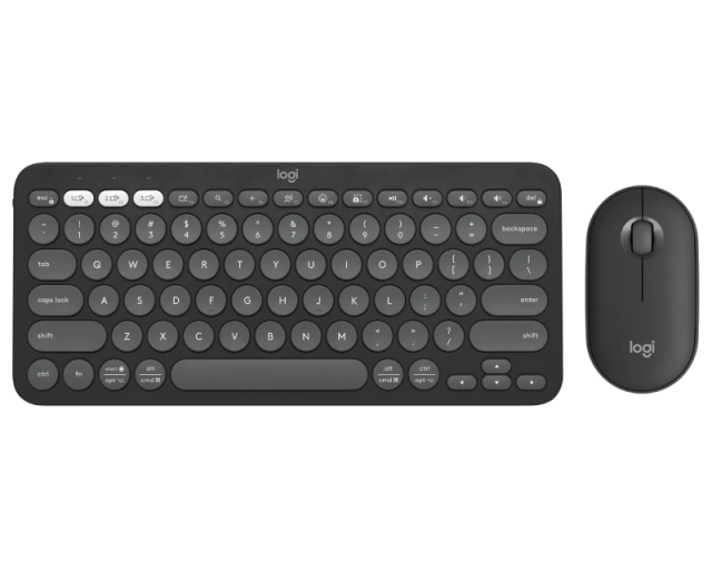 LOGITECH Pebble2 Wireless Combo US tastatura + miš Graphite 
