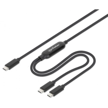 Manhattan Dual USB-C Charging Cable 100 W, 2 m 355810