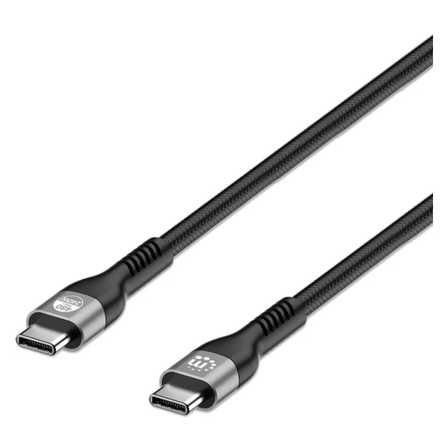 Manhattan USB 2.0 Type-C EPR Charging Cable 240 W / PD 3.1 356367