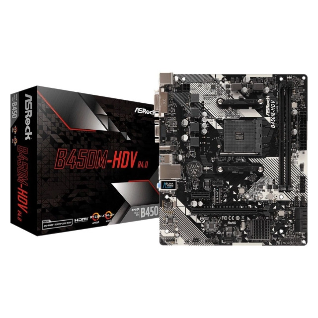 Matična ploča MOT AM4 ASRock B450M-HDV R4.0 mATX