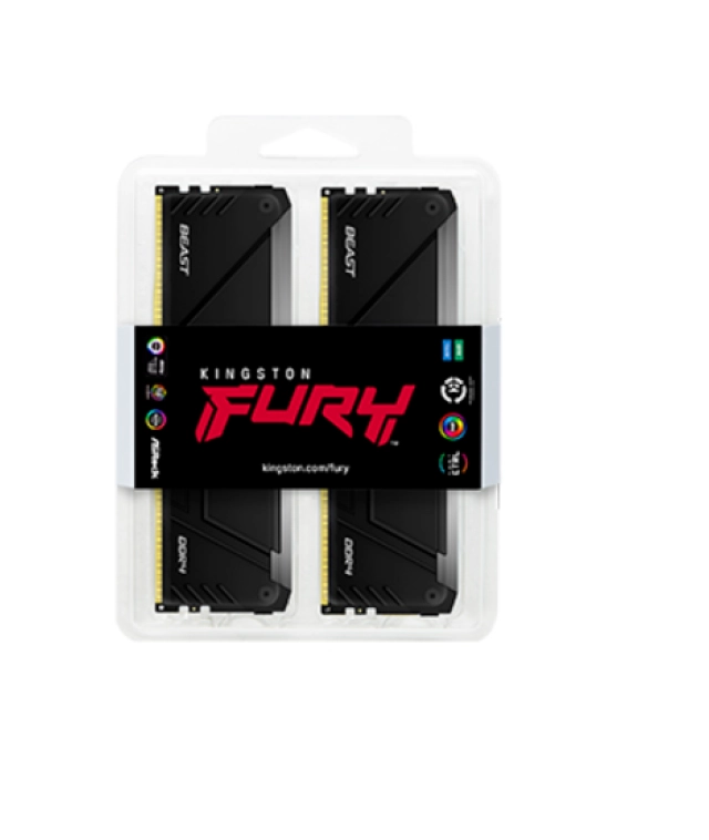 Memorija DDR4 32GB 3600MHz (2x16) Kingston Fury Beast RGB KF436C18BB2AK2/32