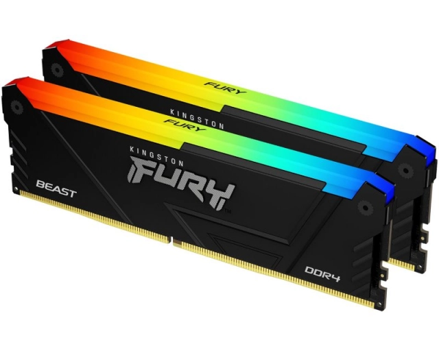 Memorija DDR4 32GB(2x16GB) 3200MHz Kingston Beast RGB KF432C16BB2AK2/32 Fury