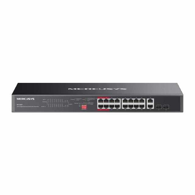 MERCUSYS MS120GP(UN) 20-Port Gigabit Rackmount Switch with 16-Port PoE+ 