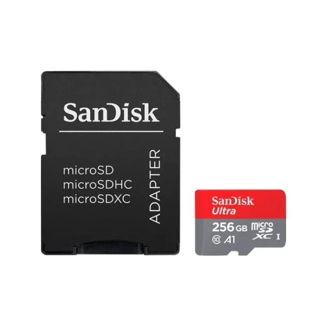 Micro SD 256GB SanDisk Ultra + adapter SDSQUAB-256G-GN6MA