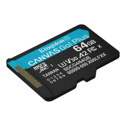 Micro SD Card 64GB Kingston SDCG4/64GBGBSP -  200/160 MB/s