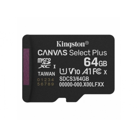 Micro SD Card 64GB Kingston SDCS3/64GBSP class 10