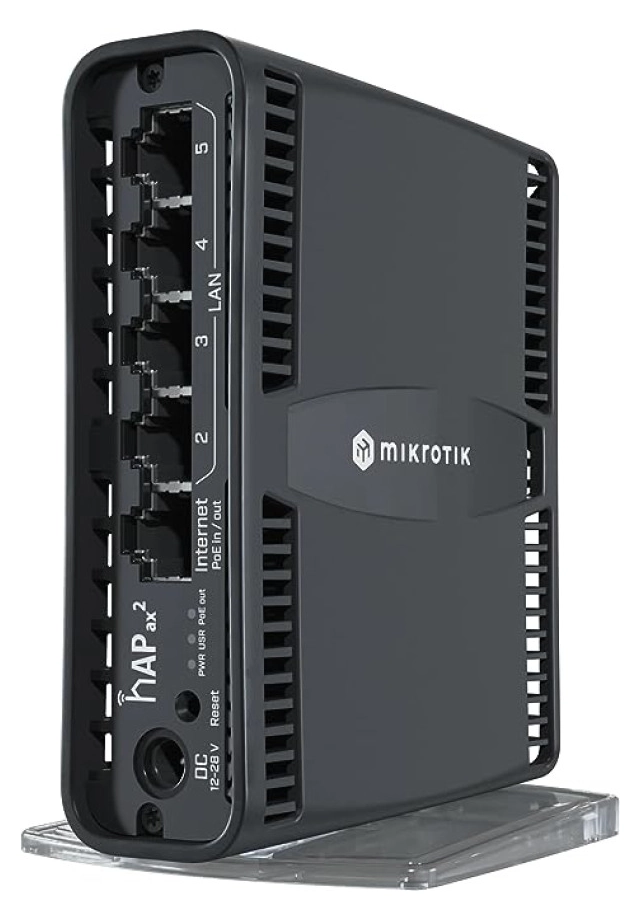 MikroTik C52iG-5HaxD2HaxD-TC hAP ax2 with RouterOS L4 license