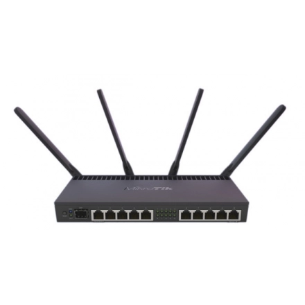 MikroTik RB4011iGS+5HacQ2HnD-IN, WiFi Router, Dual Band 1733Mb/s, 10x RJ45 1000Mb/s, 1x SFP+