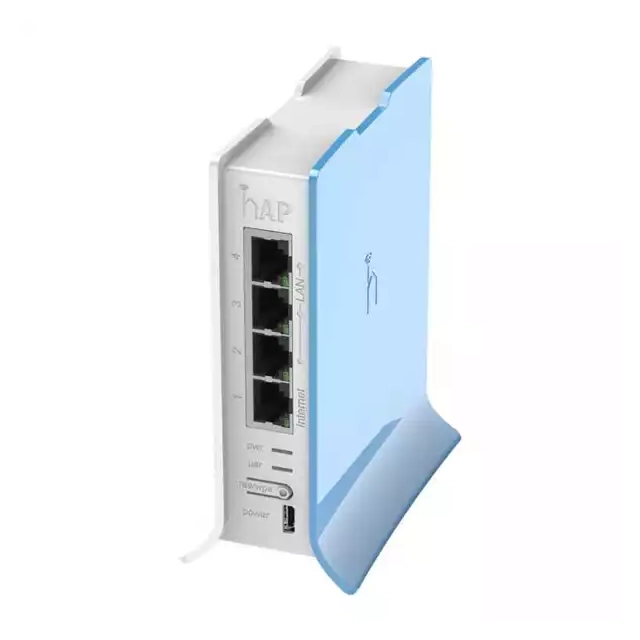 MikroTik RB941-2nD-TC hAP lite WiFi 2.4GHz ruter 300Mb/s 802.11n MIMO sa 4x10/100Mb/s LAN/WAN, VPN r