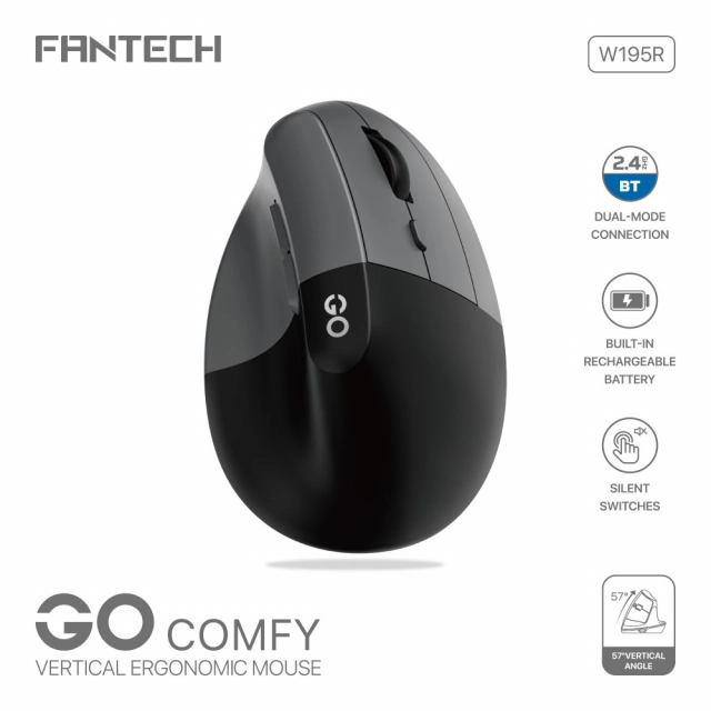 Mis Wireless Fantech W195R GO comfy sivi