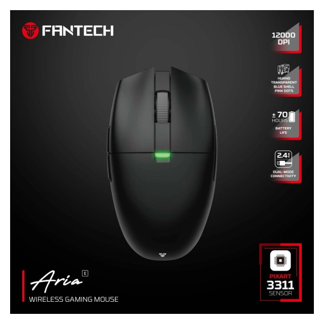 Miš Wireless Fantech XD7E Aria E crni