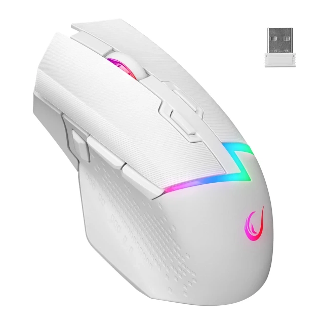 Miš Wireless gaming Rampage DROP M3 V2 beli 42562