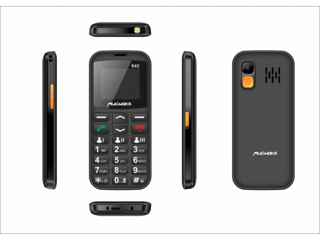 Mobilni telefon FULMOVA Senior S42 2G/crni
