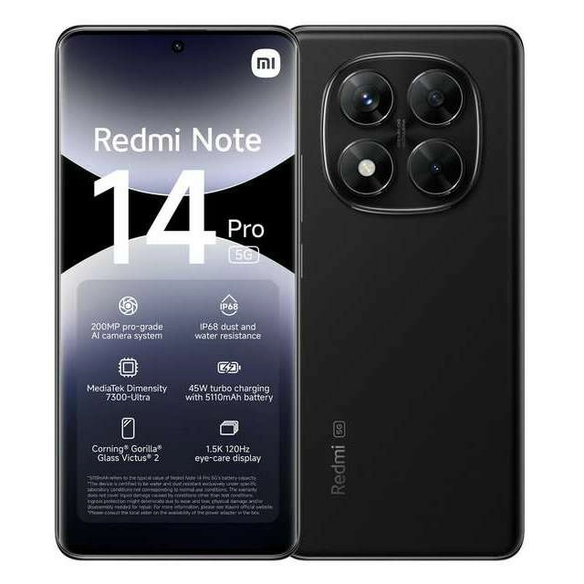 Mobilni telefon Xiaomi Redmi Note 14 Pro 8/256GB crna
