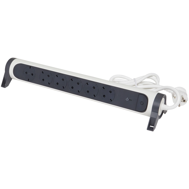 Legrand MOESSCH 6X2P+E PRESPD 1.5M W/B