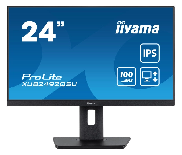Monitor 23.8" Iiyama XUB2492QSU-B1 IPS 2560x1440/100Hz/0.5ms/HDMI/DP/USB/zvučni