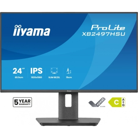 Monitor 24" Iiyama XB2497HSU-B1 IPS 1920x1080/120Hz/4ms/HDMI/DP/USB/pivot/zvucni