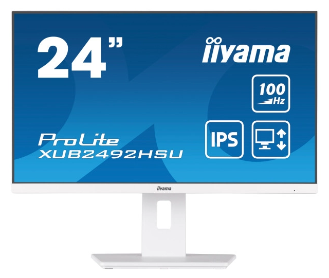 Iijama Monitor 24 Iiyama XUB2492HSU-W6  1920x1080/Full HD IPS/100Hz/4ms/HDMI/DP/USB/Zvučnici/beli