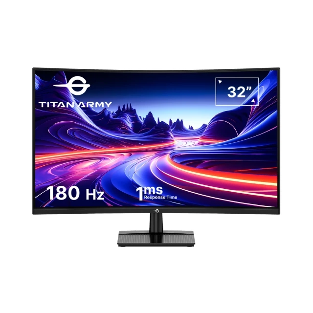 Monitor 32 Titan Army C32A1R 2560x1440/QHD VA/1ms/180Hz/2xHDMi/2xDP/HDR10/Curved