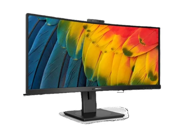 Monitor PHILIPS 34B1U5600CH/00 34"/VA,zakrivljen,21:9/3440x1440/120Hz/4msGTG/HDMI,DP,USB C/kamera