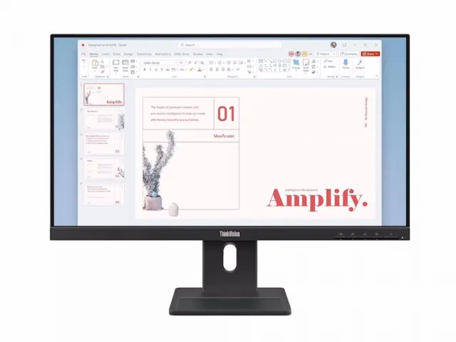 Monitor LENOVO ThinkVision E24-40 23.8"/IPS/1920x1080/100Hz/4ms/1xHDMI,DP,VGA/Swivel,Pivot,Height/cr